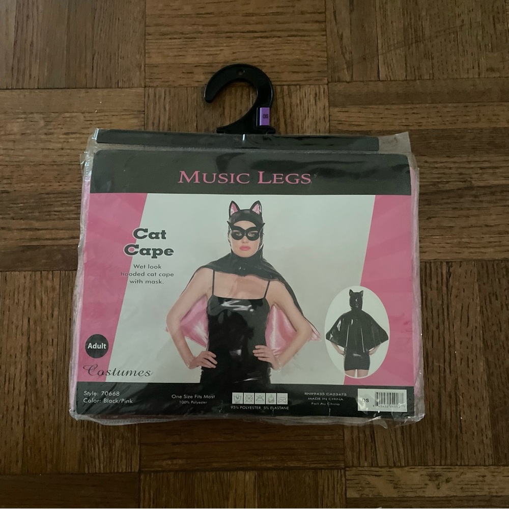 Halloween costume, cat cape